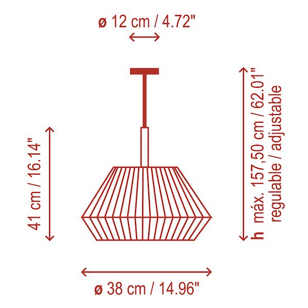 Bover ڥ󡦥ƥꥢMei 38Matt Nickel, Cream Ribbon Shade (380H200mm) 