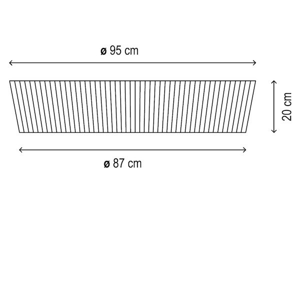 Bover ڥ󡦥ƥꥢPlafonet 95White Cotton Shade (950H200mm) 