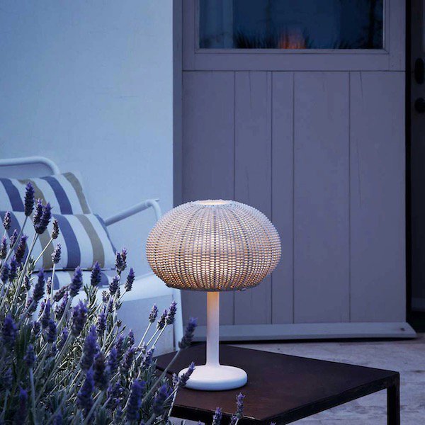 Bover ڥ󡦥ȥɥ ƥꥢGarota M36 Outdoor LEDWhite Structure, Ivory White Shade (270H355mm) 