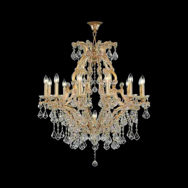 Asfour Crystal】エジプト・クリスタルシャンデリア35 ゴールド