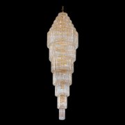 【Asfour Crystal】エジプト・クリスタルシャンデリア480／85  ゴールド 54灯 (Φ850×H3100mm)