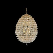 【Asfour Crystal】エジプト・クリスタルシャンデリア832／80  ゴールド 12灯 (Φ800×H1000mm)