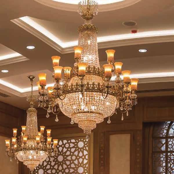 ゴールド クリスタルシャンデリア 60'sクリスタルシャンデリアシェード ヴィンテージアンバー