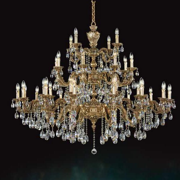 クリスタル シャンデリア 30+50cm クリスタル シャンデリア 30+50cm 輸入照明 | 照明専門店シバタ照明