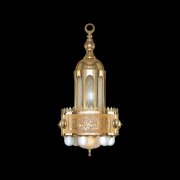 【Asfour Crystal】エジプト・シャンデリアS.Zainab Di 60cm ゴールド 10灯 (Φ600×H1000mm)