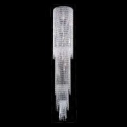 【Asfour Crystal】エジプト・クリスタルシーリングシャンデリア16／114／30／120  クローム 9灯 (Φ300×H1200mm)