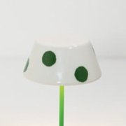 【zafferano】イタリア・セラミックカバー LED充電式テーブルライトスワップ ミニ用 グリーン （Φ85x40mm）