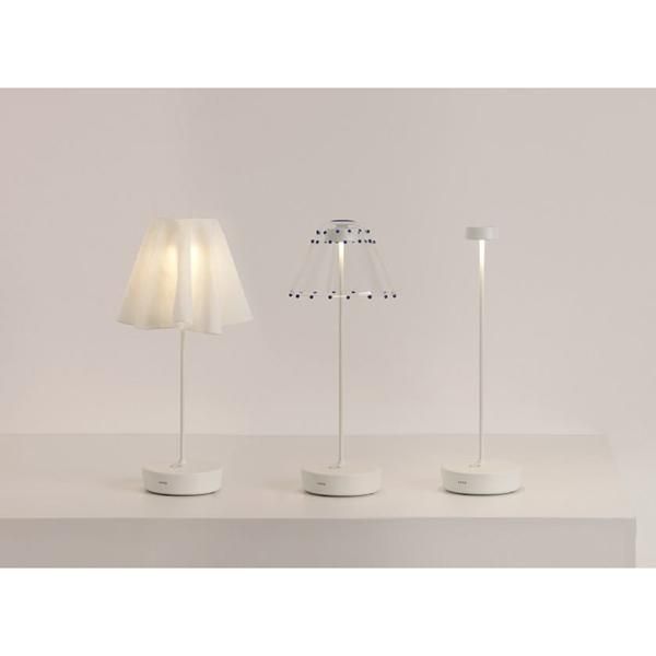 zafferanoe】イタリア・ガラスカバー LED充電式テーブルライト