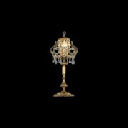 【Asfour Crystal】エジプト・クリスタルテーブルライト アンティークゴールド 3灯 (Φ240×H550mm)