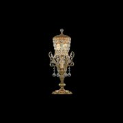 【Asfour Crystal】エジプト・クリスタルテーブルライト アンティークゴールド 3灯 (Φ280×H280mm)