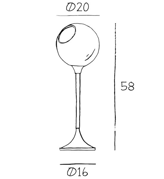 DESIGN BY USۥǥޡ̲ 饹ܡơ֥饤ȡBallroom Table – Amber1ʦ200H580mm