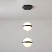 ボール型ガラスシェードペンダントライト・2灯（φ200mm）