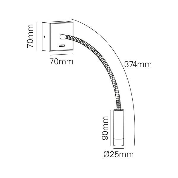 MARETTIۥLED饤ȡREAD FLEX1 BLACKW70mm