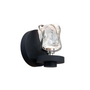 【MARETTI】オランダ・LEDデザインウォールライト「GLASS JEWEL」1灯 CHROME（W120×H150mm）
