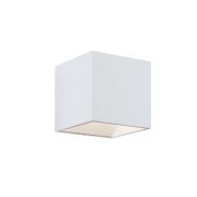 【MARETTI】オランダ・LEDウォールライト「INLET」1灯 WHITE（φ100×H100mm）