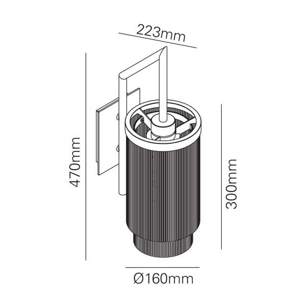 MARETTIۥǥ󥦥饤ȡFRINGES1 BRONZEW160D223H470mm