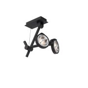 【MARETTI】オランダ・デザイン照明「HUMBLE」2灯 BLACK（H160-600mm）