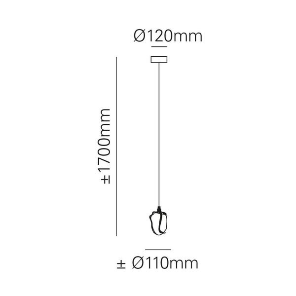 MARETTIۥLEDڥȥ饤ȡGLASS JEWEL1  BRONZEW110H1700mm