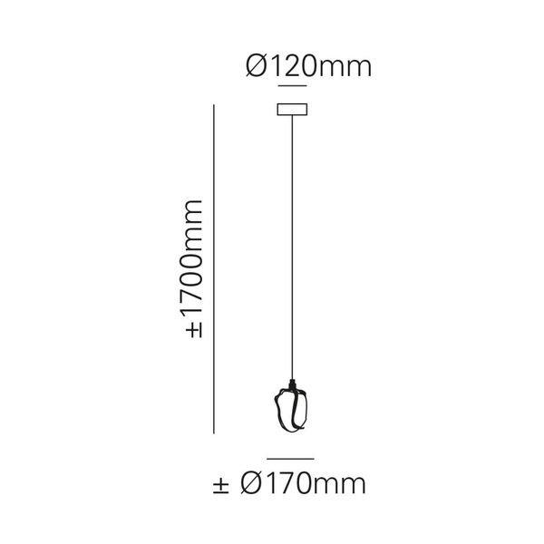 MARETTIۥLEDڥȥ饤ȡGLASS JEWEL1  BRONZEW170H1700mm