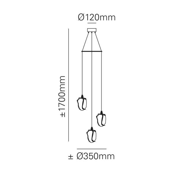 MARETTIۥLEDڥȥ饤ȡGLASS JEWEL3  BRONZEW350H1700mm