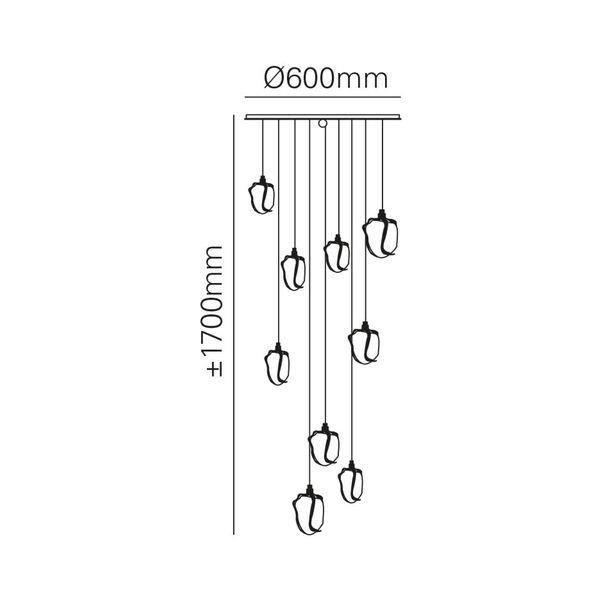 MARETTIۥ󥰥ڥȥ饤ȡGLASS JEWEL9  BRONZEʦ600H1700mm