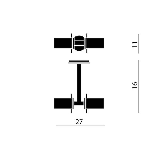 CiniNilsۥꥢƥꥢComponi75 Due PareteSoffitto 25ץݥåȥ饤 2 ࡿƥʡȡW270D105H300mm