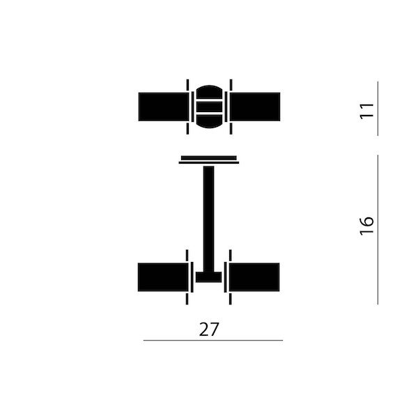 CiniNilsۥꥢƥꥢComponi75 Due PareteSoffittoץݥåȥ饤 2 ࡿƥʡȡW270D160H115mm