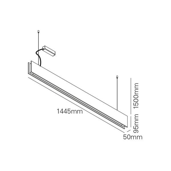 MARETTIۥLEDڥȥ饤ȡBEAM1  BLACKW1445D50H95mm