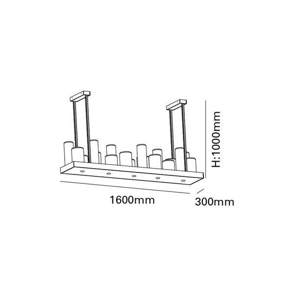 MARETTIۥƥꥢCRYSTAL STONE PLATEAU17  BLACKW1600D300H1000mm