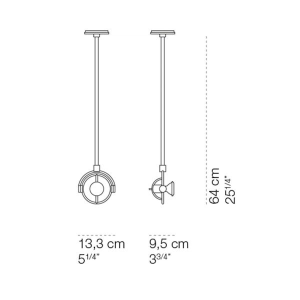 CiniNilsۥꥢƥꥢminiFariuno Soffitto 50ץݥåȥ饤 1 СW133D95H640mm