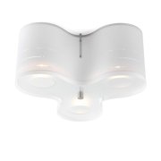 【Bsweden】スウェーデン・インテリア照明「Clover plafond 40」クローバーシーリングライト 3灯 ホワイト（Φ400×H200mm）
