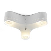 【Bsweden】スウェーデン・インテリア照明「Clover plafond 12」クローバーシーリングライト 3灯 ホワイト（Φ400×H120mm）