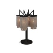 【MARETTI】オランダ・テーブルランプ「FRINGES」4灯  BLACK（W495×H760mm）