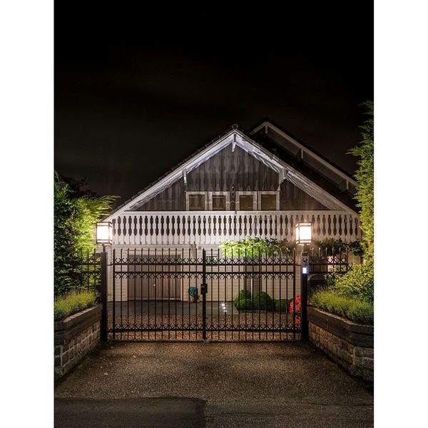 【MARETTI】オランダ・屋外用 ガーデンライト「QUATRO」1灯  BLACK（W255×H710mm） 