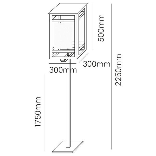 MARETTIۥ ǥ饤ȡQUATRO1  BLACKW300H2250mm