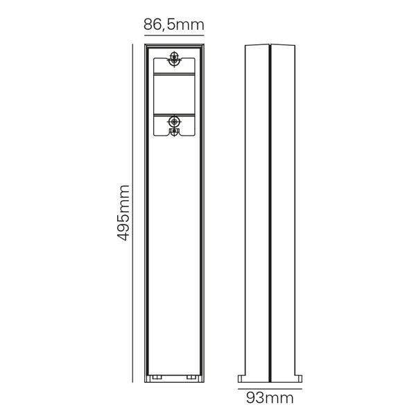 MARETTIۥ ǥ饤ȡSTRETTO1  ALUMINIUMW86.5H495mm