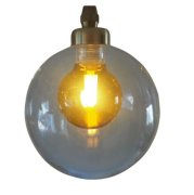 【LAMPS】ガラスシェードペンダントランプ 1灯(W120×H620mm)
