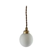 【LAMPS】ガラスシェードペンダントランプ 1灯(W75×H580mm)