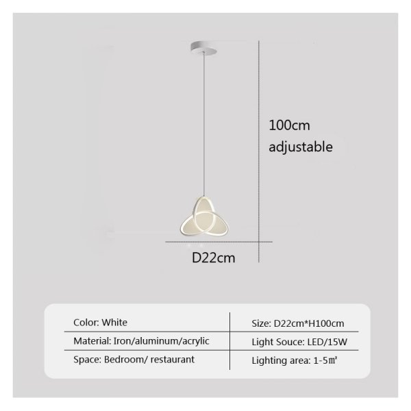 インテリア照明 LED デザイン照明 ペンダントライト ホワイト／ブラック／ゴールド（W220mm） 