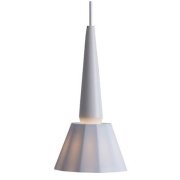 【MOARE】日本製・飛騨木のサステナブルな木製照明 「ティーポペンダント」 ホワイト／白磁  1灯(Φ162×H313mm)