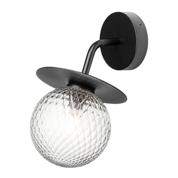 【Louis Poulsen】北欧デザイン照明Liila Outdoor wall lamp, black 」ウォールライト クリア(W165×H211mm) 