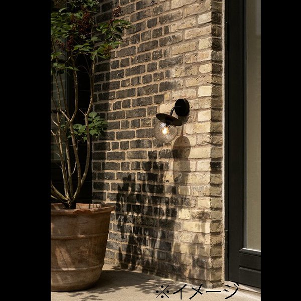 【Louis Poulsen】北欧デザイン照明Liila Outdoor wall lamp, black 」ウォールライト クリア(W165×H211mm) 