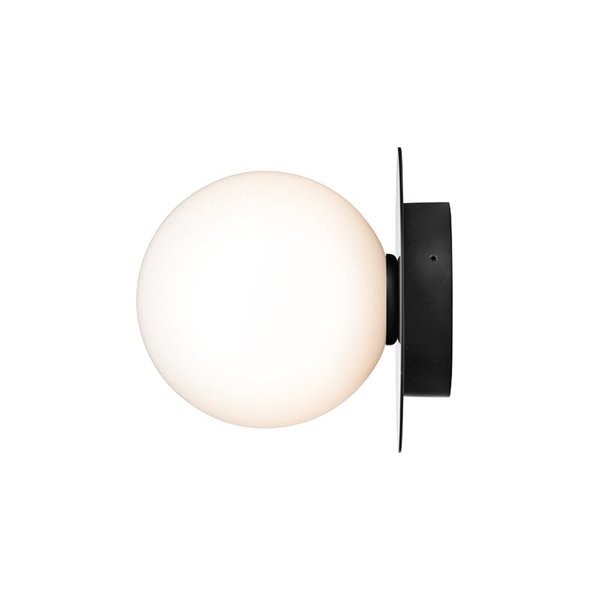 【Louis Poulsen】北欧デザイン照明「Liila 1 Outdoor wall/ceiling lamp, black」ウォールライト　オパールホワイト (W165×H211mm) 