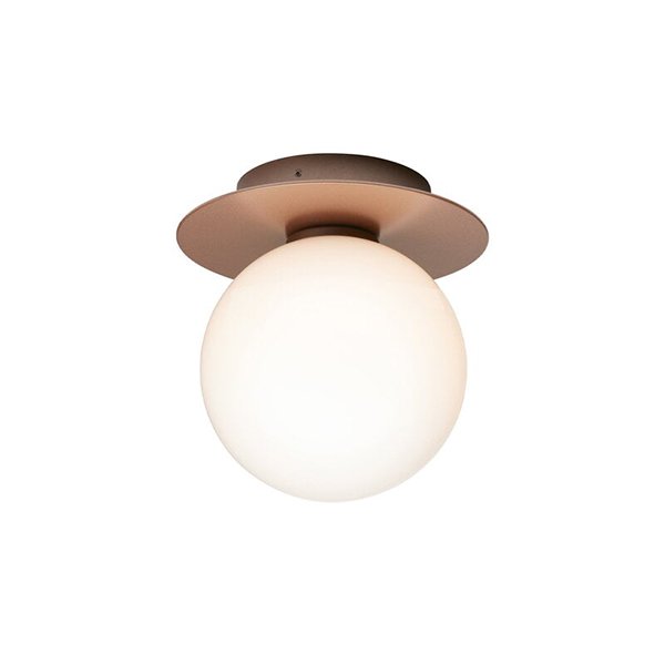 【Louis Poulsen】北欧デザイン照明「Liila 1 Outdoor wall/ceiling lamp, dark bronze  」ウォールライト オパールホワイト (H211mm) 