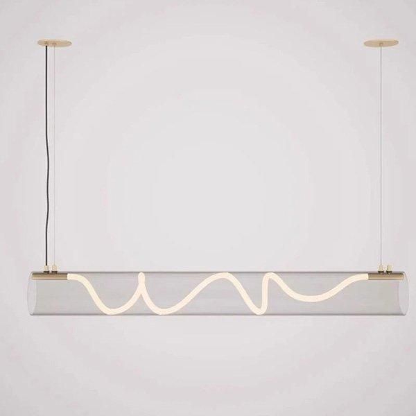 EL JEWEL 北欧スタイル ペンダント照明 ブラウン W600mm インテリア照明 LED 北欧デザイン ロープデザイン照明／ペンダント