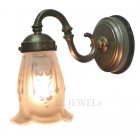 <b>【LAMPS】</B>屋外用 ガラスシェードウォールランプ 1灯(W125×D240×H215 mm)