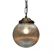 <b>【LAMPS】</b>ガラスシェードペンダントランプ 1灯(W150×H690mm)