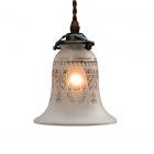 <b>【LAMPS】</b>ガラスシェードペンダントランプ1灯(W140×H135mm)