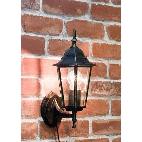 アンティーク調ウォールランプ「ヘキサゴン・ブロンズ」1灯(W170×D200 