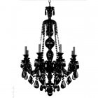 【SCHONBEK】アメリカ・クリスタルシャンデリア『HAMILTON BLACK』8灯(W710×H1090mm)